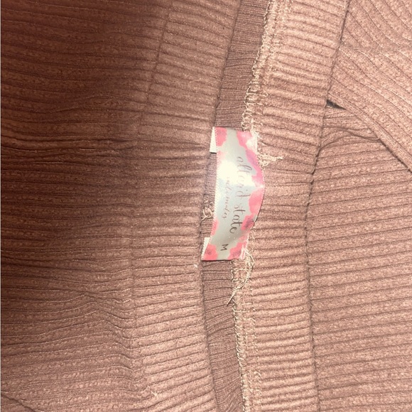 Altar'd State Tan Ribbed Pants - Picture 2 of 2